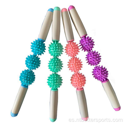 Yoga Bodhira Sports Spiky Massage Stick con mango